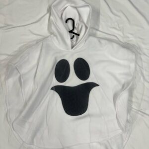 White Ghost Hooded Poncho